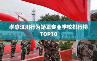 孝感汉川行为矫正专业学校排行榜TOP10