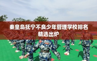 秦皇岛抚宁不良少年管理学校排名精选出炉