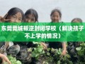 东莞莞城叛逆封闭学校（解决孩子不上学的情况）