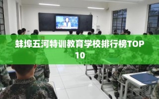 蚌埠五河特训教育学校排行榜TOP10
