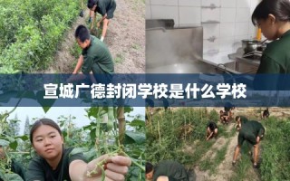 宣城广德封闭学校是什么学校