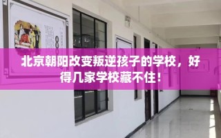 北京朝阳改变叛逆孩子的学校，好得几家学校藏不住！