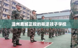 温州鹿城正规的叛逆孩子学校