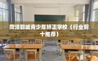 菏泽郓城青少年矫正学校（行业前十推荐）