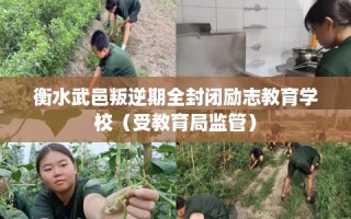 衡水武邑叛逆期全封闭励志教育学校（受教育局监管）