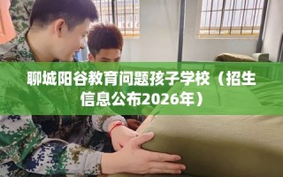 聊城阳谷教育问题孩子学校（招生信息公布2026年）