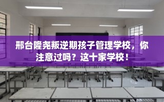 邢台隆尧叛逆期孩子管理学校，你注意过吗？这十家学校！