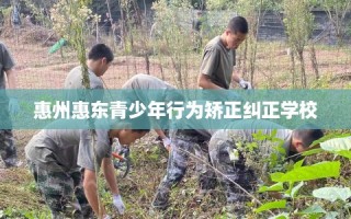 惠州惠东青少年行为矫正纠正学校