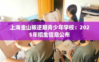 上海金山叛逆期青少年学校：2025年招生信息公布
