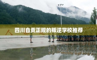 四川自贡正规的叛逆学校推荐