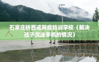 石家庄桥西戒网瘾特训学校（解决孩子沉迷手机的情况）