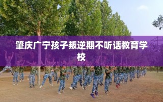 肇庆广宁孩子叛逆期不听话教育学校