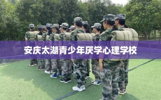 安庆太湖青少年厌学心理学校