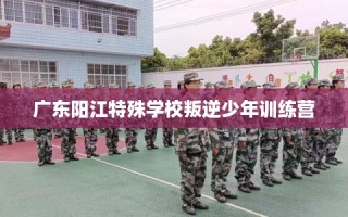 广东阳江特殊学校叛逆少年训练营