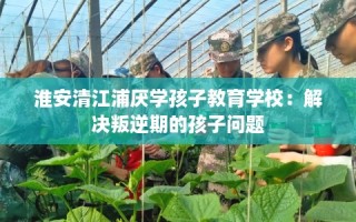 淮安清江浦厌学孩子教育学校：解决叛逆期的孩子问题