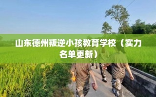 山东德州叛逆小孩教育学校（实力名单更新）