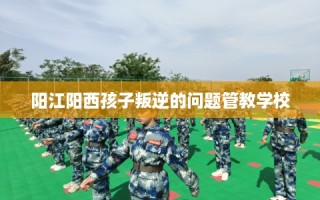 阳江阳西孩子叛逆的问题管教学校