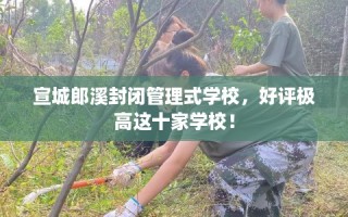 宣城郎溪封闭管理式学校，好评极高这十家学校！