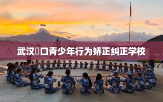武汉硚口青少年行为矫正纠正学校