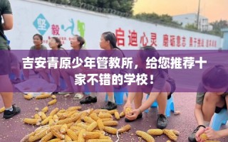 吉安青原少年管教所，给您推荐十家不错的学校！