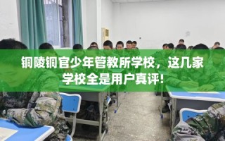 铜陵铜官少年管教所学校，这几家学校全是用户真评!