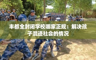 丰都全封闭学校哪家正规：解决孩子混迹社会的情况