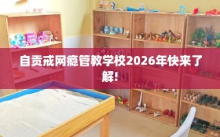 自贡戒网瘾管教学校2026年快来了解!