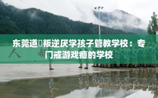 东莞道滘叛逆厌学孩子管教学校：专门戒游戏瘾的学校