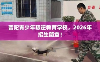 普陀青少年叛逆教育学校，2026年招生简章！