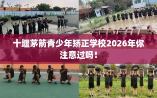 十堰茅箭青少年矫正学校2026年你注意过吗！
