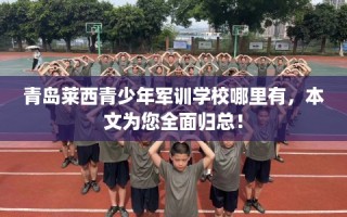 青岛莱西青少年军训学校哪里有，本文为您全面归总！