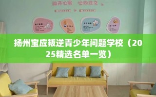 扬州宝应叛逆青少年问题学校（2025精选名单一览）