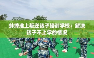 蚌埠淮上叛逆孩子培训学校：解决孩子不上学的情况
