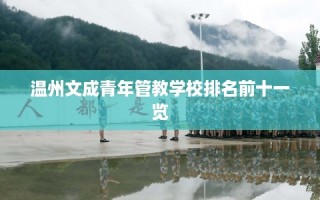 温州文成青年管教学校排名前十一览