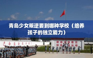 青岛少女叛逆要到哪种学校（培养孩子的独立能力）