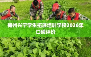梅州兴宁学生拓展培训学校2026年口碑评价