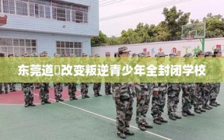 东莞道滘改变叛逆青少年全封闭学校