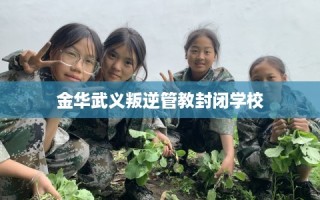 金华武义叛逆管教封闭学校