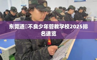 东莞道滘不良少年管教学校2025排名速览