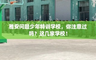 雅安问题少年特训学校，你注意过吗？这几家学校！