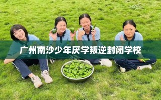 广州南沙少年厌学叛逆封闭学校