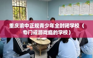 重庆渝中正规青少年全封闭学校（专门戒游戏瘾的学校）