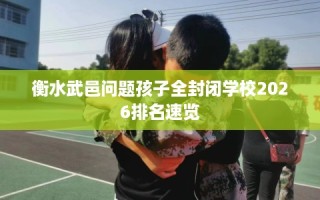 衡水武邑问题孩子全封闭学校2026排名速览