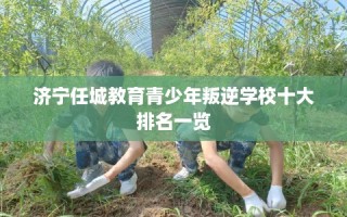 济宁任城教育青少年叛逆学校十大排名一览