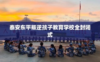 泰安东平叛逆孩子教育学校全封闭式