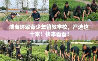 威海环翠青少年管教学校，严选这十家！快来看看！