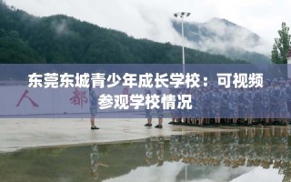 东莞东城青少年成长学校：可视频参观学校情况