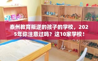 泰州教育叛逆的孩子的学校，2025年你注意过吗？这10家学校！