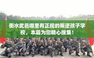 衡水武邑哪里有正规的叛逆孩子学校，本篇为您精心搜集！