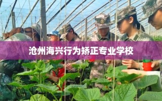 沧州海兴行为矫正专业学校